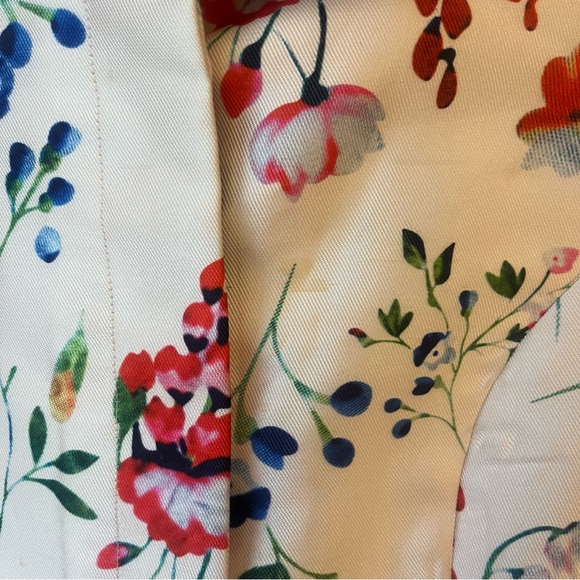 Beulah Floral Printed Short Sleeve Pleated Dress, Size Medium - Picture 2 of 5